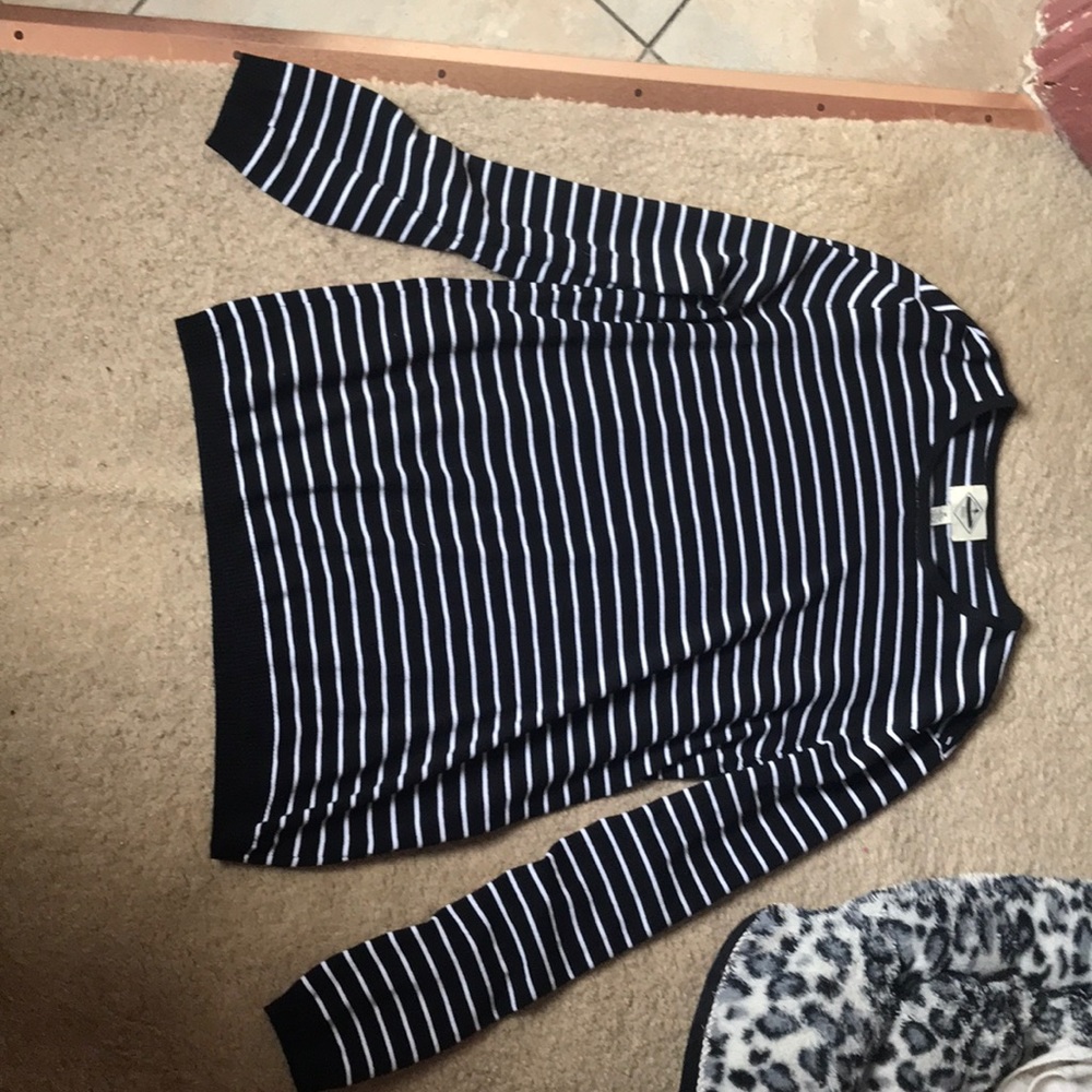 black and white sweater